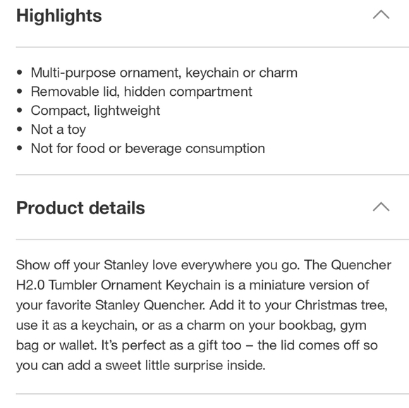 Stanley Ornament Keychain Tumbler Candy Cane Twist Target Christmas 2025 - Picture 5 of 6